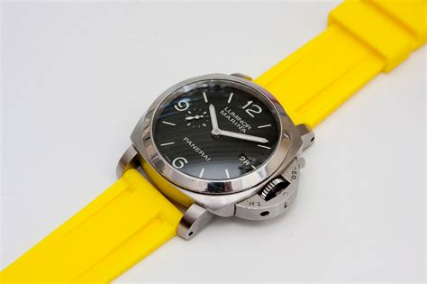 panerai watch with rubber strap|best aftermarket Panerai straps.